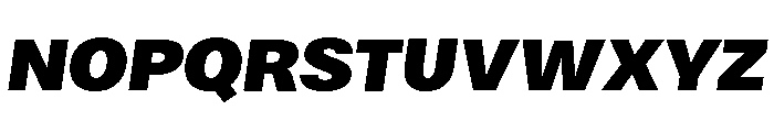 Bruta Black Italic Font UPPERCASE
