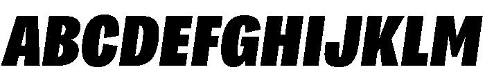Bruta Compressed Black Italic Font UPPERCASE
