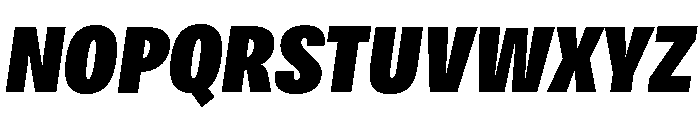 Bruta Compressed Black Italic Font UPPERCASE