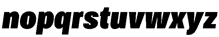 Bruta Compressed Black Italic Font LOWERCASE