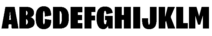 Bruta Compressed Black Font UPPERCASE