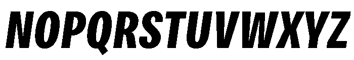 Bruta Compressed Bold Italic Font UPPERCASE