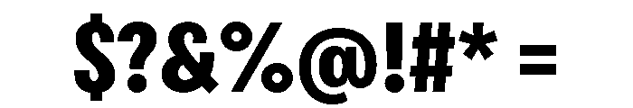 Bruta Compressed Bold Font OTHER CHARS