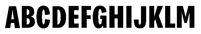 Bruta Compressed Bold Font UPPERCASE