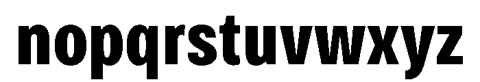 Bruta Compressed Bold Font LOWERCASE