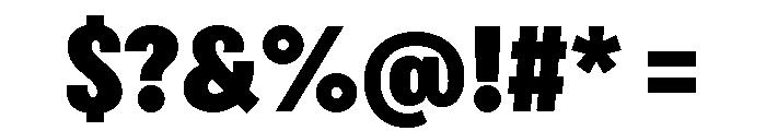 Bruta Compressed Extra Bold Font OTHER CHARS
