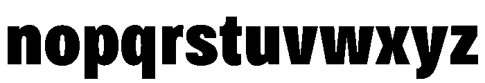 Bruta Compressed Extra Bold Font LOWERCASE