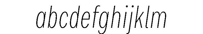 Bruta Compressed Extra Light Italic FONT