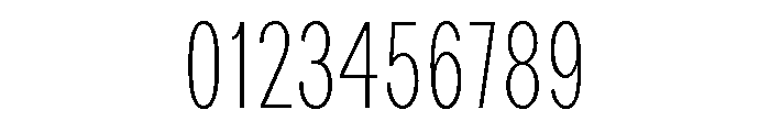Bruta Compressed Extra Light Font OTHER CHARS