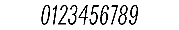 Bruta Compressed Light Italic Font OTHER CHARS
