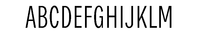 Bruta Compressed Light Font UPPERCASE