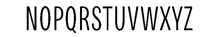 Bruta Compressed Light Font UPPERCASE