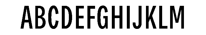 Bruta Compressed Regular Font UPPERCASE