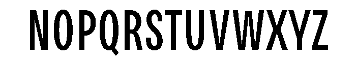 Bruta Compressed Regular Font UPPERCASE