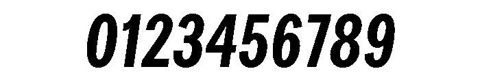Bruta Compressed Semi Bold Italic Font OTHER CHARS