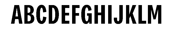 Bruta Compressed Semi Bold Font UPPERCASE