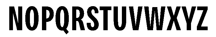 Bruta Compressed Semi Bold Font UPPERCASE