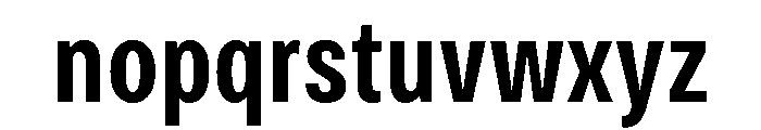 Bruta Compressed Semi Bold Font LOWERCASE