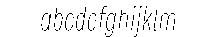 Bruta Compressed Thin Italic FONT
