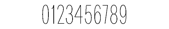 Bruta Compressed Thin Font OTHER CHARS