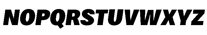 Bruta Condensed Black Italic Font UPPERCASE