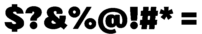 Bruta Condensed Black Font OTHER CHARS