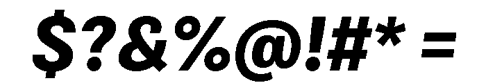 Bruta Condensed Bold Italic Font OTHER CHARS