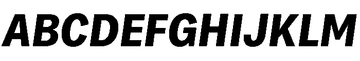 Bruta Condensed Bold Italic Font UPPERCASE