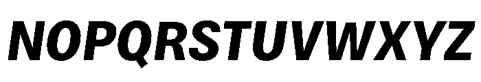 Bruta Condensed Bold Italic Font UPPERCASE