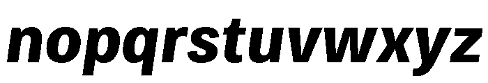 Bruta Condensed Bold Italic Font LOWERCASE