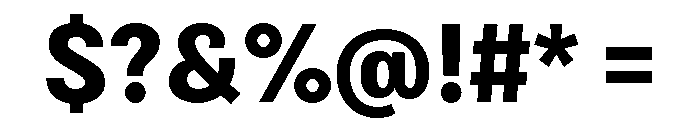 Bruta Condensed Bold Font OTHER CHARS