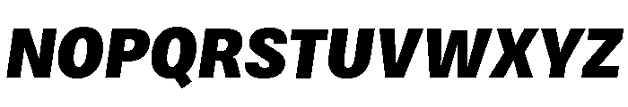 Bruta Condensed Extra Bold Italic Font UPPERCASE