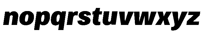 Bruta Condensed Extra Bold Italic Font LOWERCASE