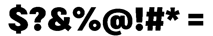 Bruta Condensed Extra Bold Font OTHER CHARS