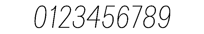 Bruta Condensed Extra Light Italic Font OTHER CHARS