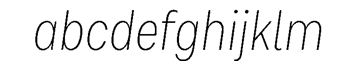 Bruta Condensed Extra Light Italic FONT