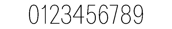 Bruta Condensed Extra Light Font OTHER CHARS