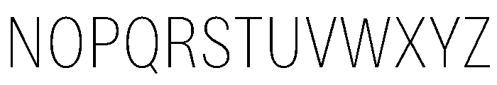 Bruta Condensed Extra Light Font UPPERCASE