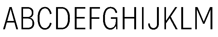 Bruta Condensed Light Font UPPERCASE