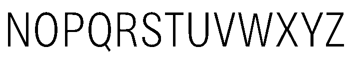 Bruta Condensed Light Font UPPERCASE