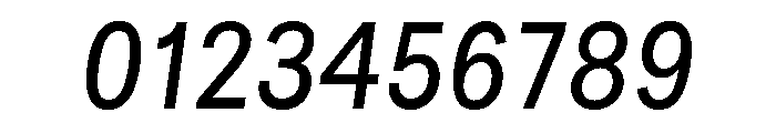 Bruta Condensed Regular Italic Font OTHER CHARS