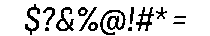 Bruta Condensed Regular Italic Font OTHER CHARS