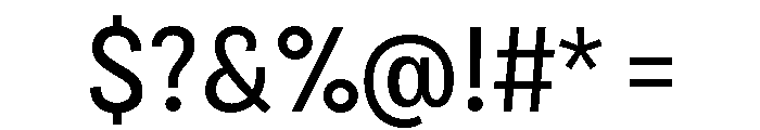 Bruta Condensed Regular Font OTHER CHARS