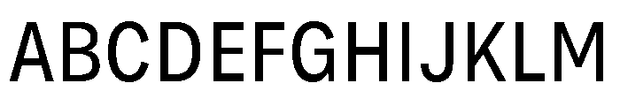 Bruta Condensed Regular Font UPPERCASE
