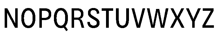 Bruta Condensed Regular Font UPPERCASE