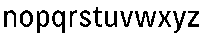 Bruta Condensed Regular Font LOWERCASE