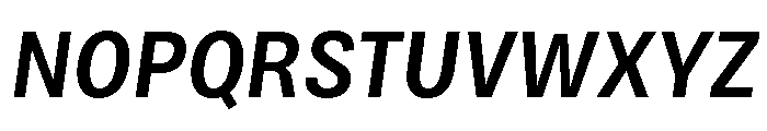 Bruta Condensed Semi Bold Italic Font UPPERCASE