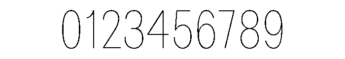 Bruta Condensed Thin Font OTHER CHARS