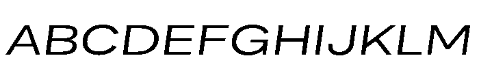 Bruta Extended Bold Italic Font UPPERCASE