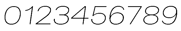 Bruta Extended Extra Light Italic Font OTHER CHARS